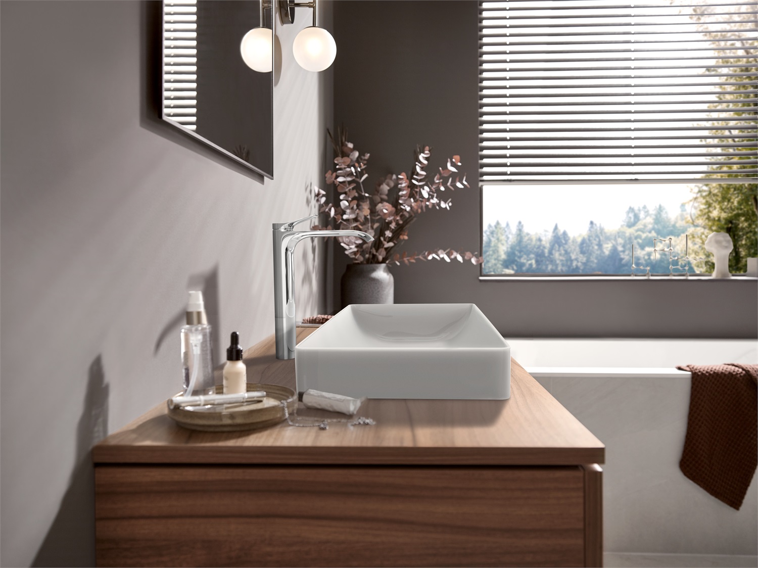 Hansgrohe Vivenis Miscelatore Monocomando Lavabo 110 Bianco Opaco con Tecnologia AirPower e EcoSmart