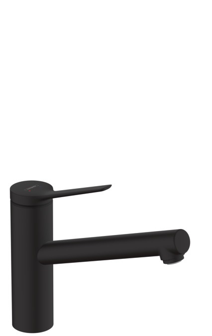 Hansgrohe Zesis M33 Miscelatore Monocomando Cucina 150 Nero Opaco - Ergonomico, Getto Normale, AirPower e QuickClean