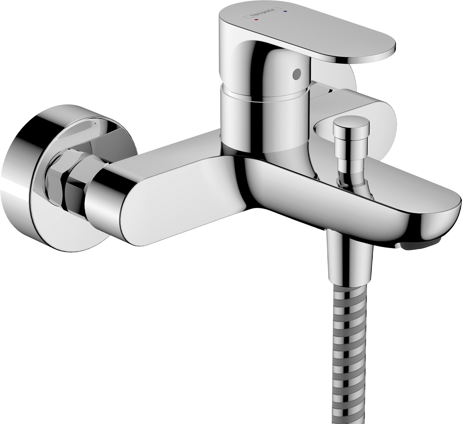 Hansgrohe Rebris S Miscelatore Monocomando per Vasca e Doccia, Cromo, Design Elegante con Funzione di Getto Normale