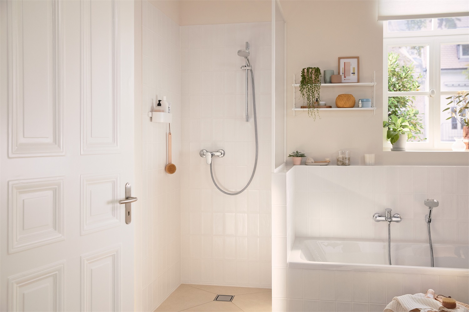 Hansgrohe Rebris S Miscelatore Monocomando per Vasca e Doccia, Cromo, Design Elegante con Funzione di Getto Normale