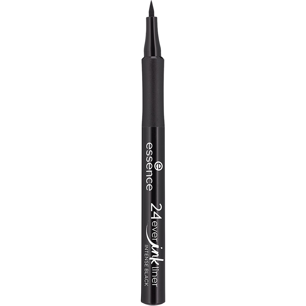 Essence 24Ever Ink Eyeliner 01 Intense Black - Eyeliner Liquido a Lunga Durata, Resistente all'Acqua, 1,2 ml