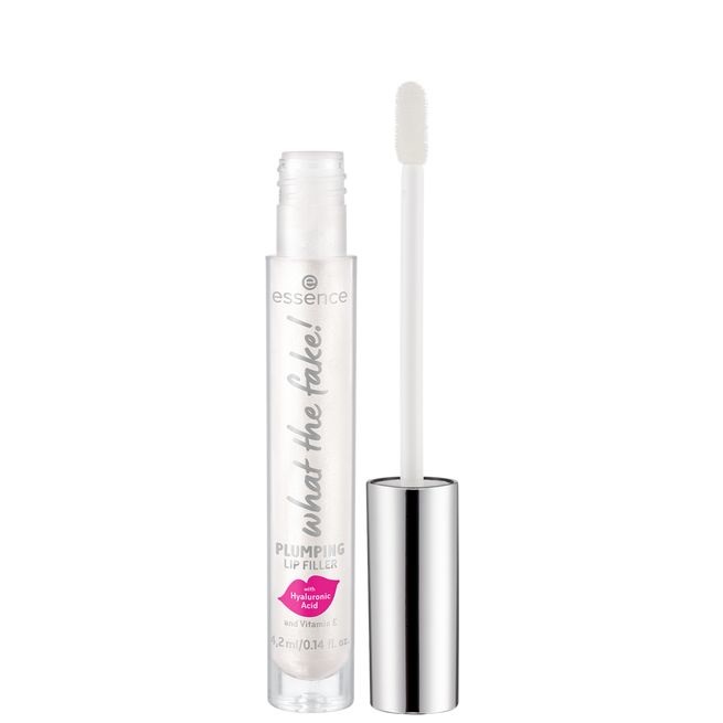 Essence What The Fake! Plumping Lip Filler 4,2 ml - Lucidalabbra Volumizzante 01 Oh My Plump! con Acido Ialuronico e Vitamina E