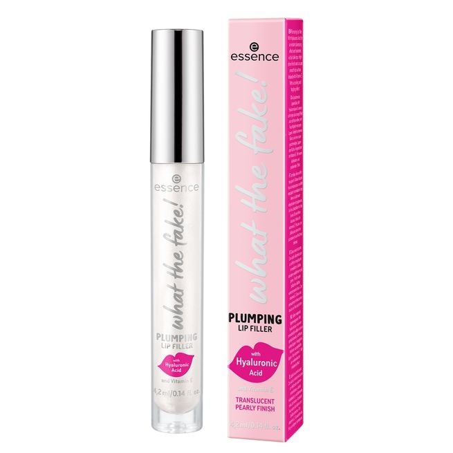 Essence What The Fake! Plumping Lip Filler 4,2 ml - Lucidalabbra Volumizzante 01 Oh My Plump! con Acido Ialuronico e Vitamina E