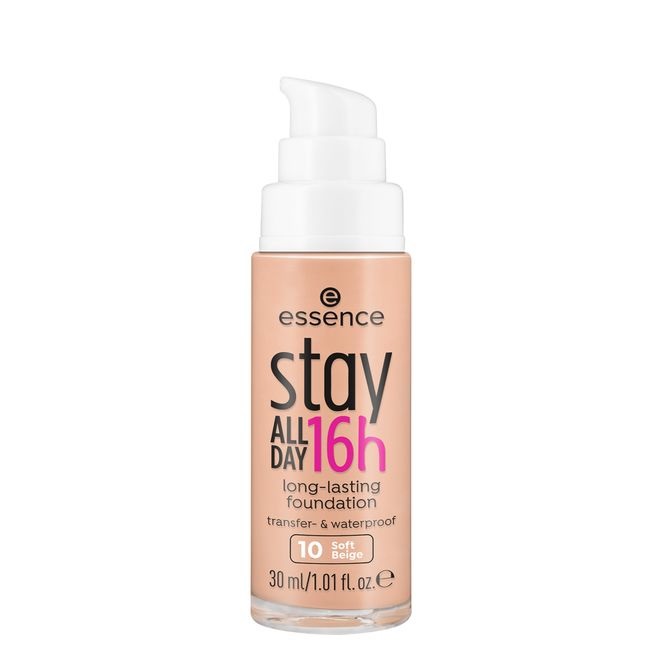 Essence Stay All Day 16H Long-Lasting Foundation 30 ml - Fondotinta 10 Soft Beige