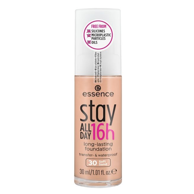 Essence Stay All Day 16H Long-Lasting Foundation 30 ml - Fondotinta per una pelle perfetta