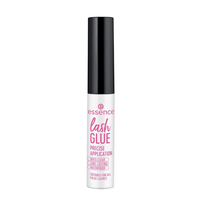 Essence Lash Glue - Colla per Ciglia Finte 4.7 g, Trasparente, Impermeabile e con Applicatore Sottile