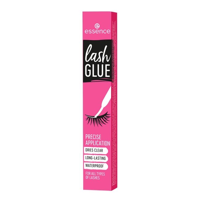 Essence Lash Glue - Colla per Ciglia Finte 4.7 g, Trasparente, Impermeabile e con Applicatore Sottile