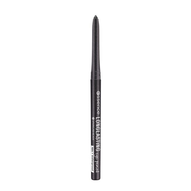 Essence Long Lasting Eye Pencil 0.28 g - Matita Occhi 34 Sparkling Black con Meccanismo Automatico