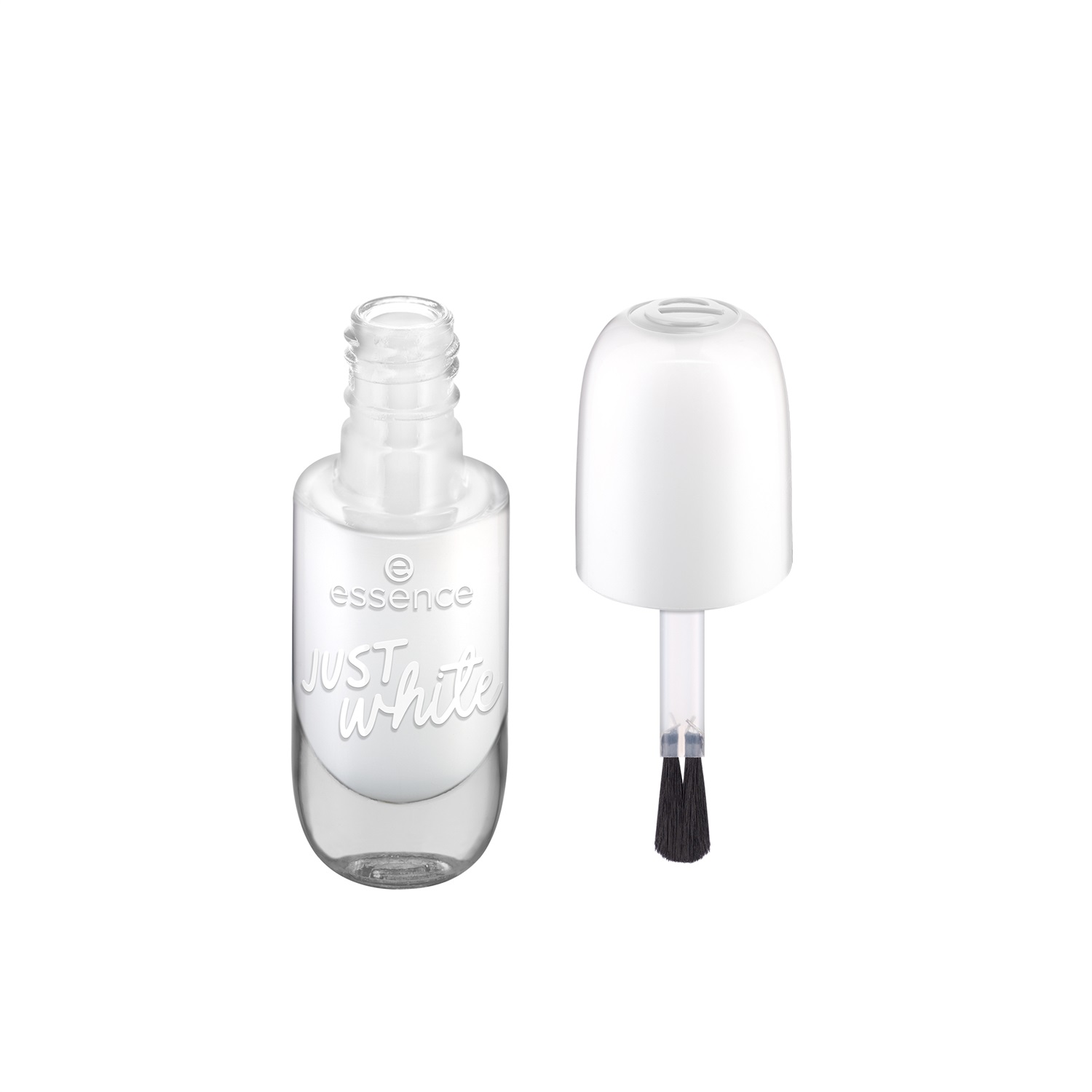 Essence Smalto per Unghie Gel 33 Just White 8 ml - Asciugatura Rapida, Finish Lucido e Lunga Durata