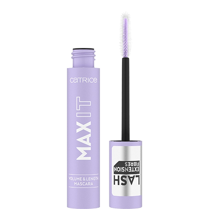 Catrice Max It Volume & Length Mascara 010 Deep Black 11 ml - Effetto Volumizzante e Allungante con Burro di Karité