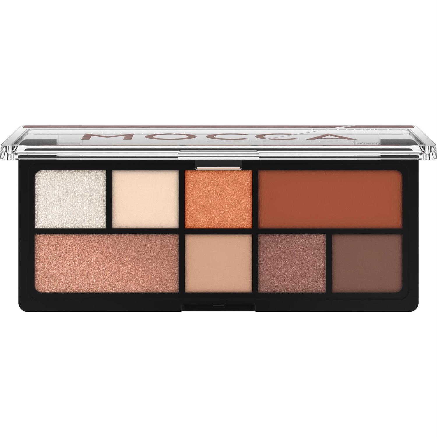 Catrice The Hot Mocca Eyeshadow Palette - Palette di Ombretti 9 g con 8 Tonalità Ultra Pigmentate, Finish Brillante, Metallico e Opaco