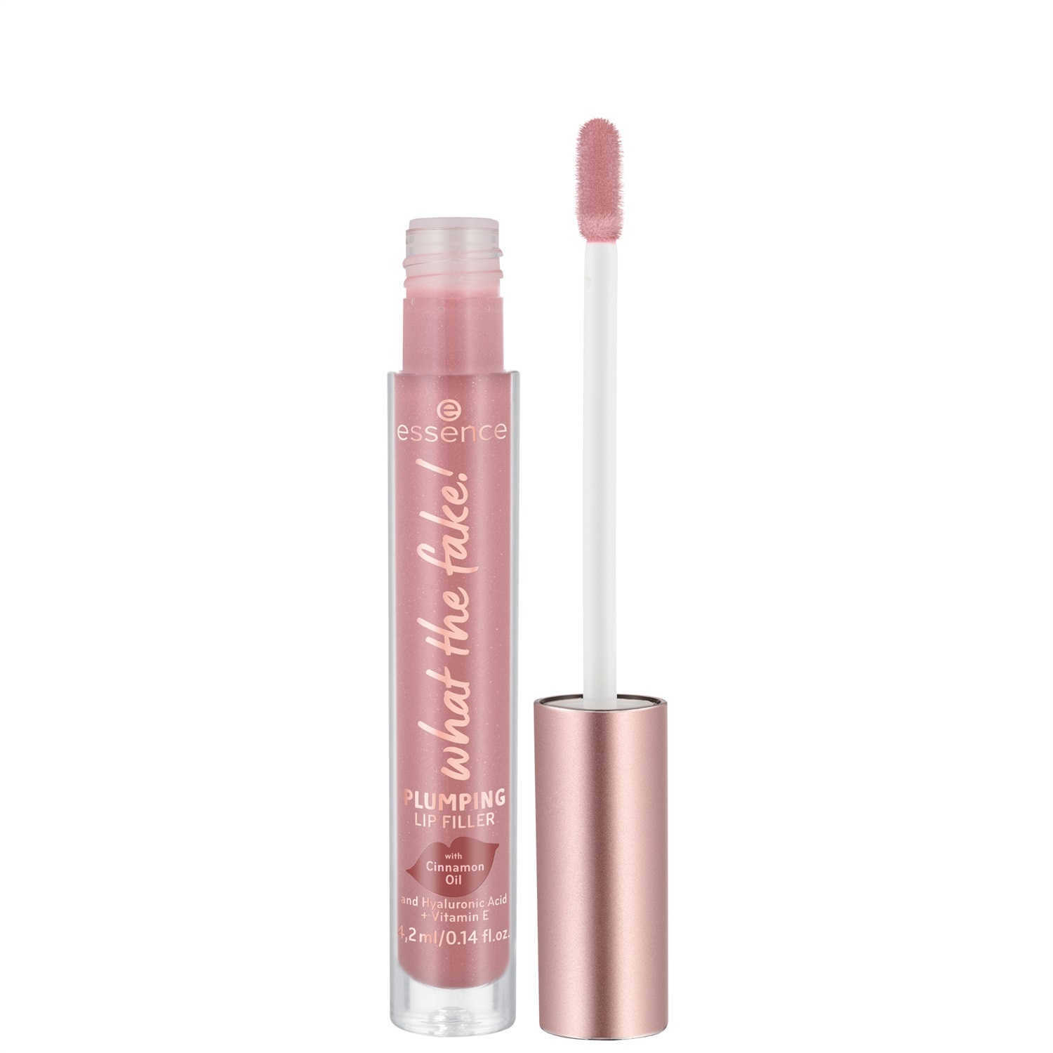 Essence What The Fake! Extreme Plumping Lip Filler 02 Oh My Nude - Lucidalabbra Volumizzante con Acido Ialuronico e Vitamina E