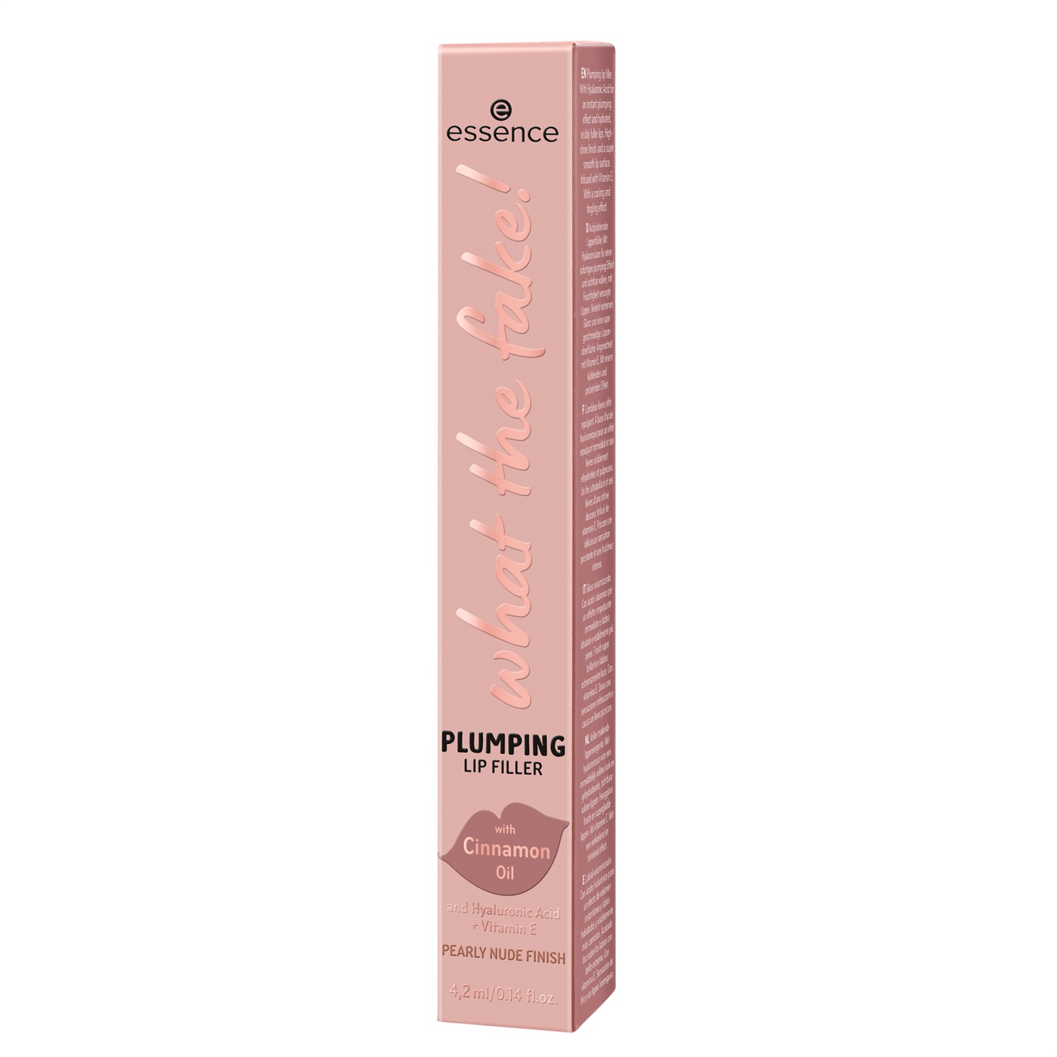 Essence What The Fake! Extreme Plumping Lip Filler 02 Oh My Nude - Lucidalabbra Volumizzante con Acido Ialuronico e Vitamina E