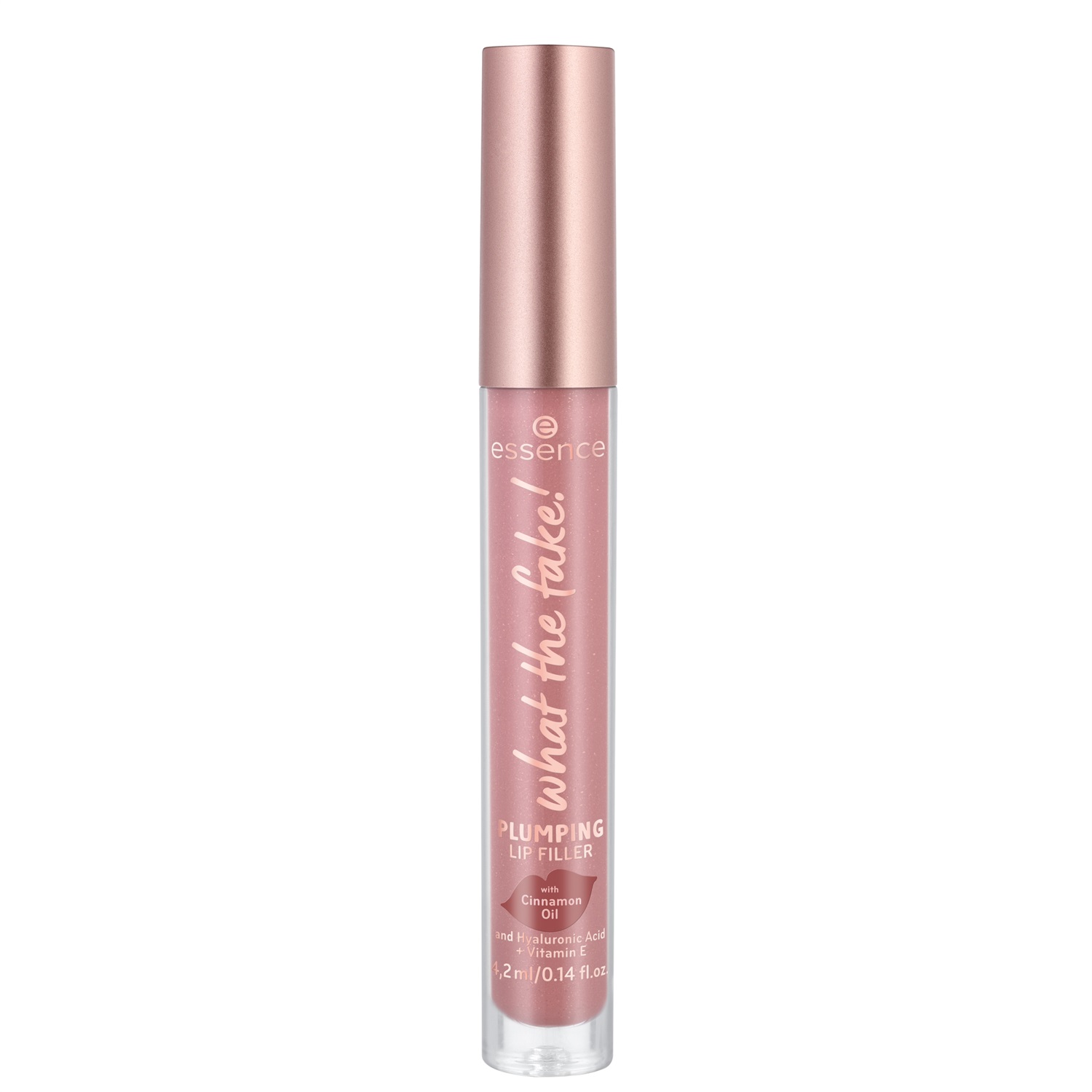 Essence What The Fake! Extreme Plumping Lip Filler 02 Oh My Nude - Lucidalabbra Volumizzante con Acido Ialuronico e Vitamina E
