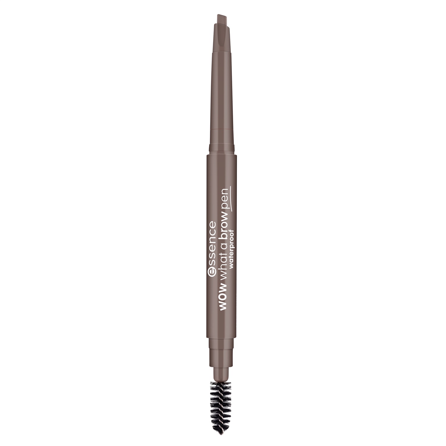Essence Wow What A Brow Pen Waterproof - Penna per Sopracciglia 01 Light Brown con Punta a Goccia e Spazzola Integrata