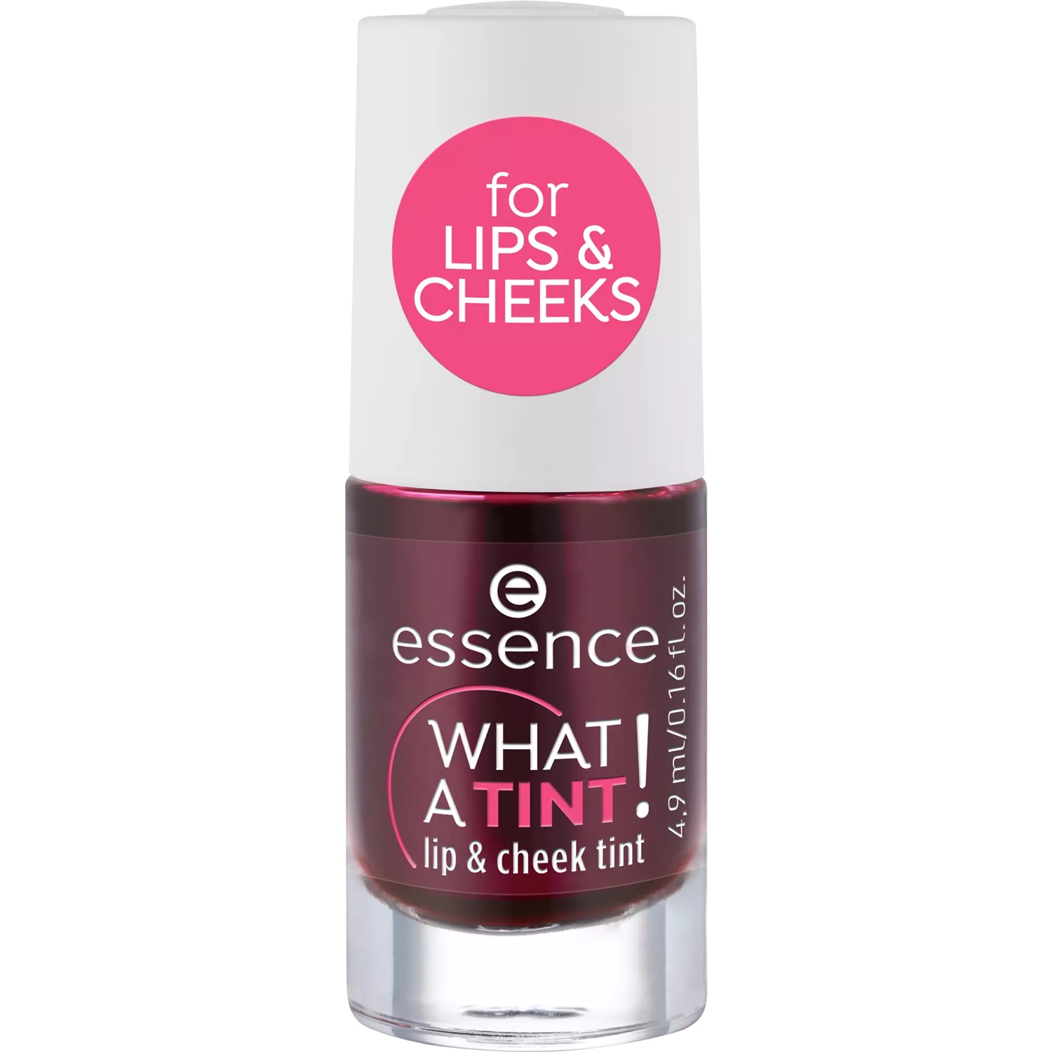 Essence What A Tint! Tinta Labbra e Guance 01 Kiss From A Rose - 4,9 ml, Finish Naturale, Vegano