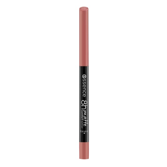 Essence 8H Matte Comfort Matita Labbra 04 Rosy Nude - Waterproof, Lunga Durata, Finish Opaco, 0,3 g