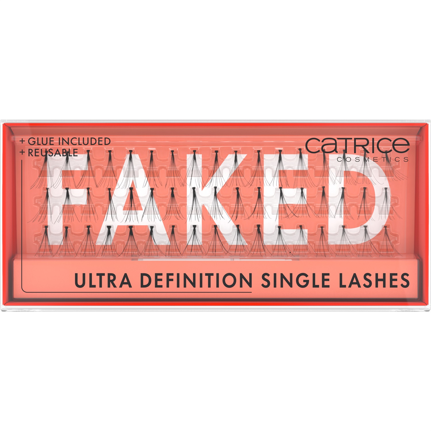Catrice Faked Ultra Definition Single Lashes - Ciglia Finte Singole Nero, Riutilizzabili, Facili da Applicare, Disponibili in Diverse Lunghezze e Stili