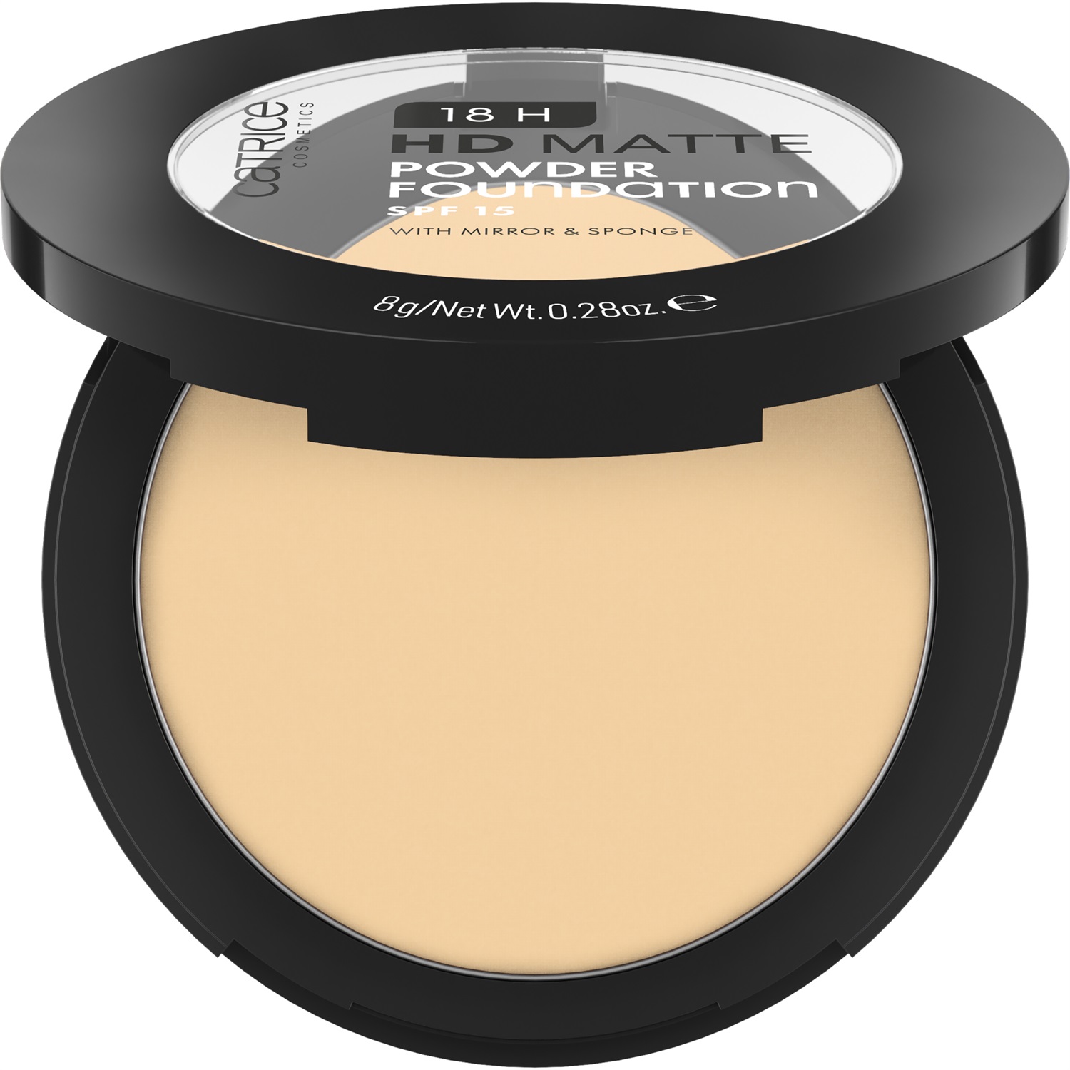 Catrice 18H HD Matte Powder Foundation 8 g - Fondotinta in Polvere Opacizzante con SPF 15, Colore 020N