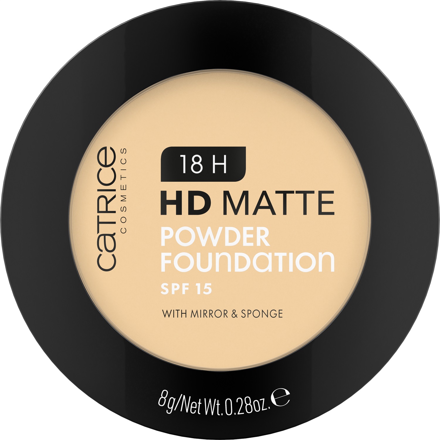 Catrice 18H HD Matte Powder Foundation 8 g - Fondotinta in Polvere Opacizzante con SPF 15, Colore 020N