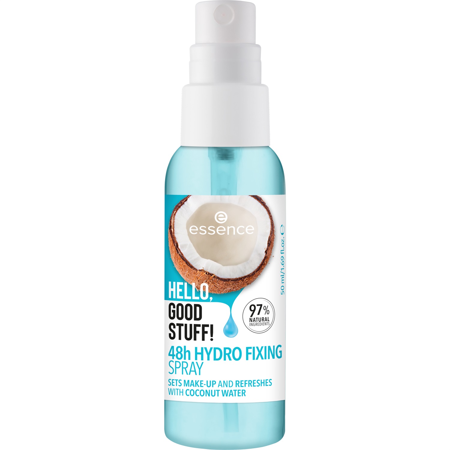 Essence HELLO, GOOD STUFF! Spray Fissante Idratante 48h con Acqua di Cocco - 50 ml