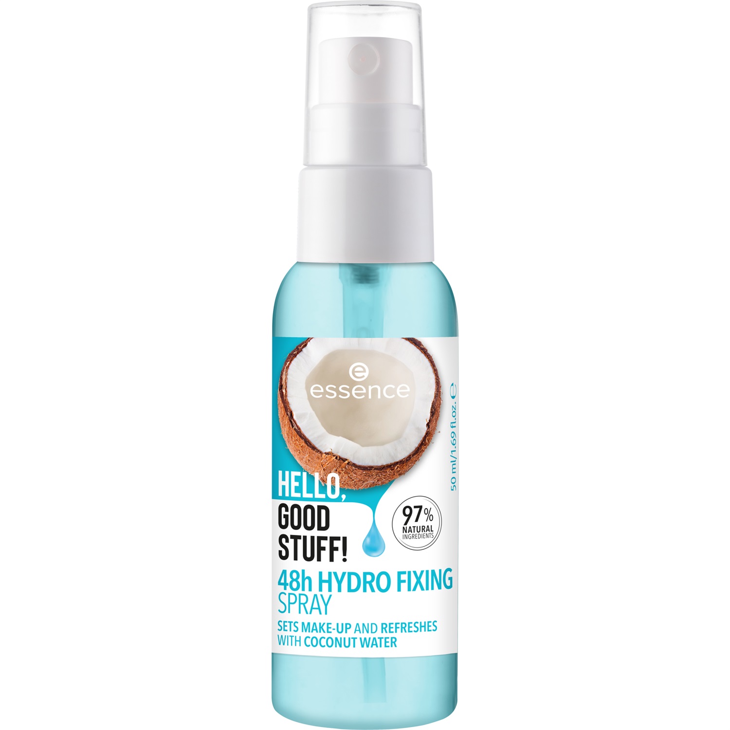 Essence HELLO, GOOD STUFF! Spray Fissante Idratante 48h con Acqua di Cocco - 50 ml