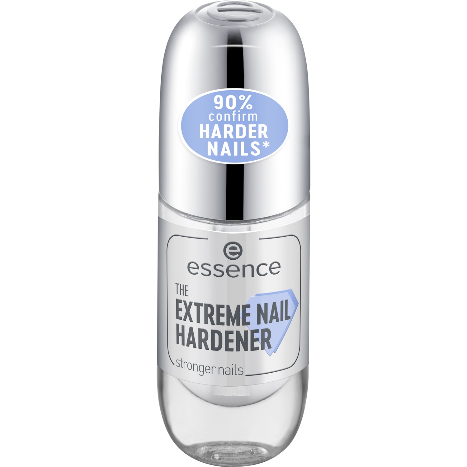 Essence The Extreme Nail Hardener - Rinforzante per Unghie 8 ml, Base Coat e Smalto Trasparente con Finish Lucido