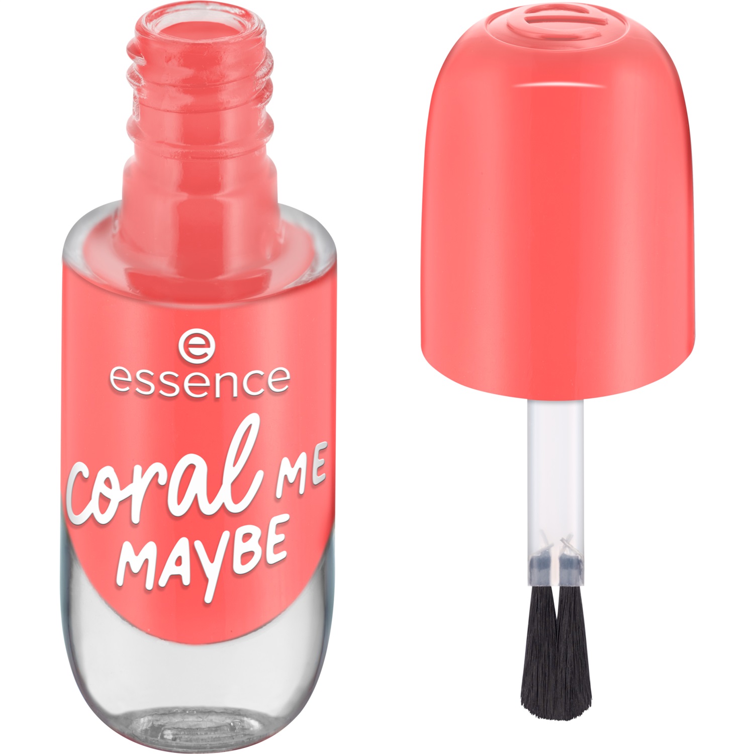 Essence Gel Nail Colour Smalto per Unghie 8 ml Corallo (52 Coral Me Maybe) - Lucido e Ad Asciugatura Rapida