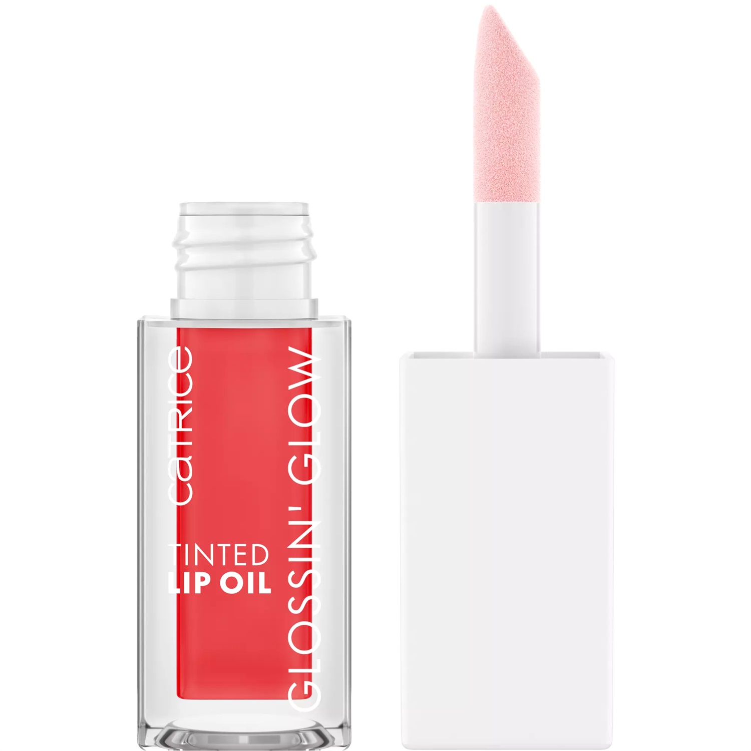 Catrice Glossin' Glow Tinted Lip Oil 4 ml 020 Drama Mama - Olio per Labbra Nutriente con Finish Lucido e Proprietà Balsamo