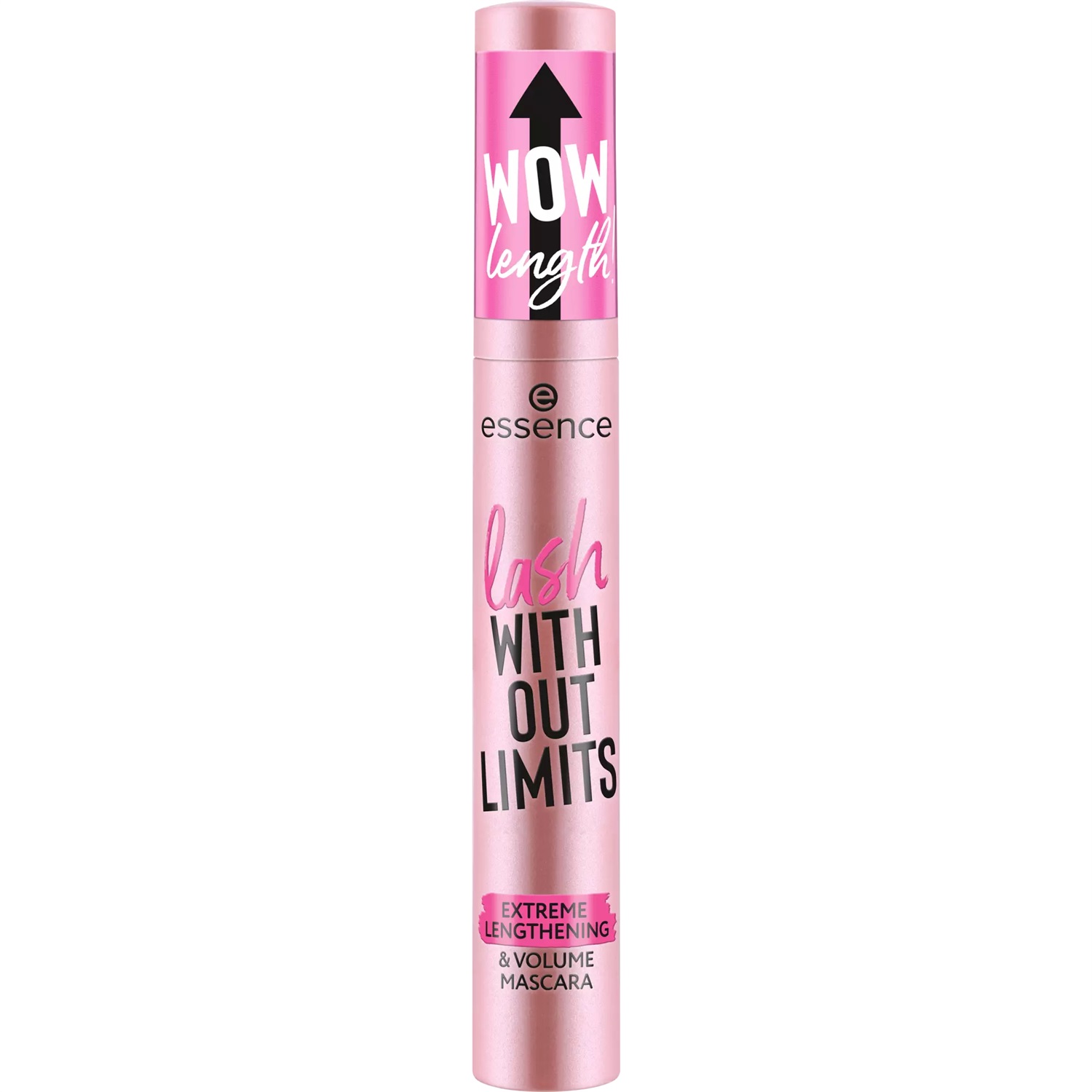 Essence Lash Without Limits Extreme Lengthening & Volume Mascara 01 Ultra Black 13 ml - Allungante e Volumizzante con Scovolino Flessibile