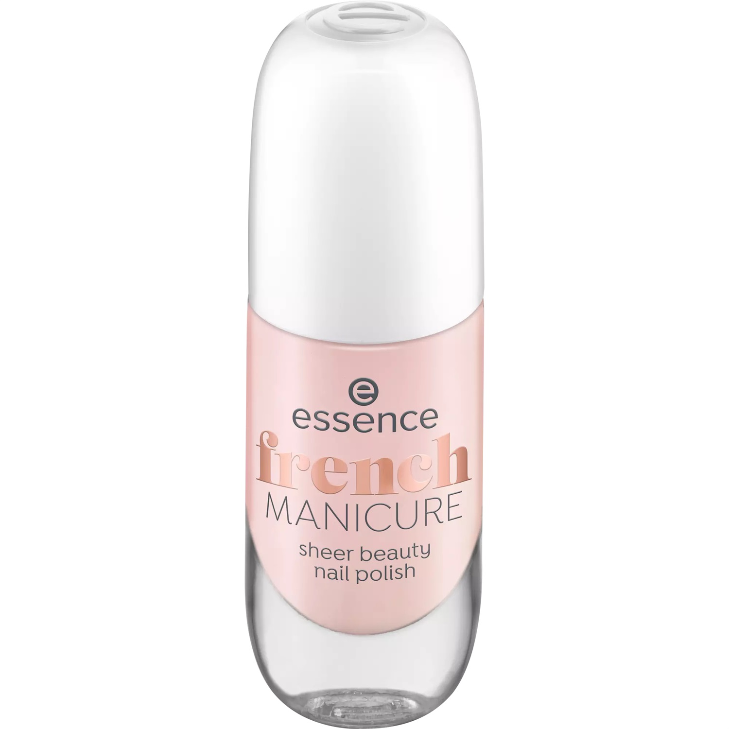 Essence French Manicure Sheer Beauty Smalto per Unghie 8 ml - Tonalità 01 Peach Please! - Smalto Semitrasparente per una Base Naturale e Lunga Durata