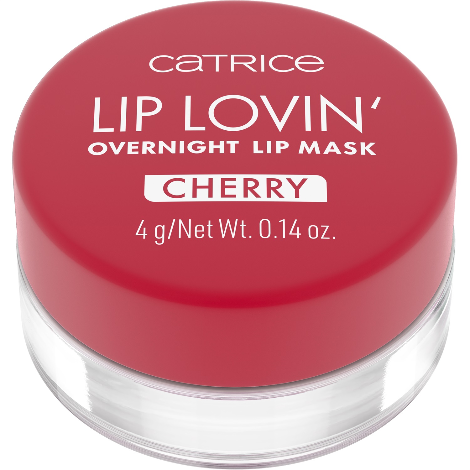 Catrice Lip Lovin' Overnight Lip Mask 020 Cherry Pop - Maschera labiale notturna idratante e nutriente, 4 g