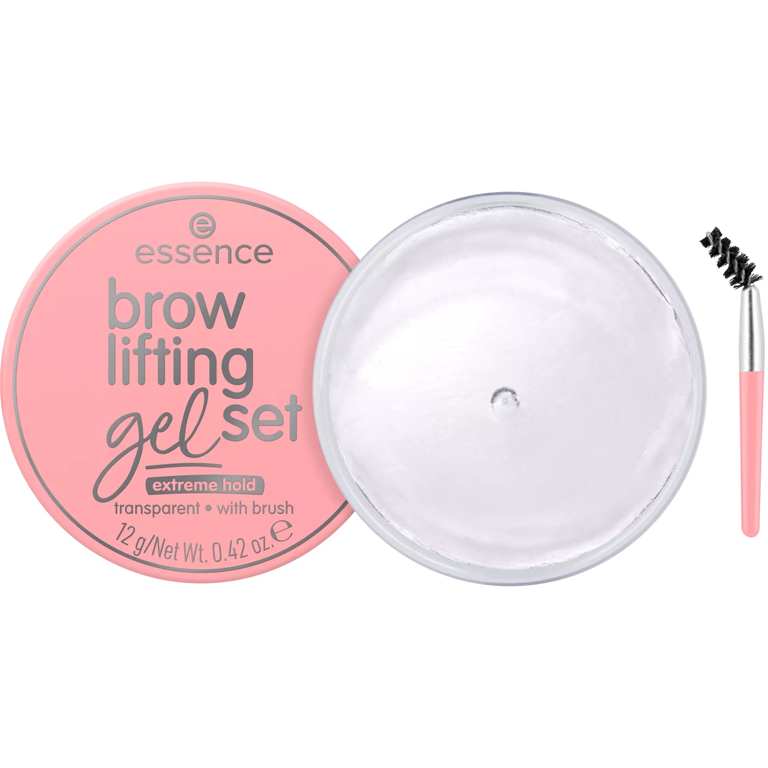 Essence Brow Lifting Gel Set 12 g - Gel Fissativo Trasparente per Sopracciglia, Effetto Lifting, Di Lunga Durata, Vegano