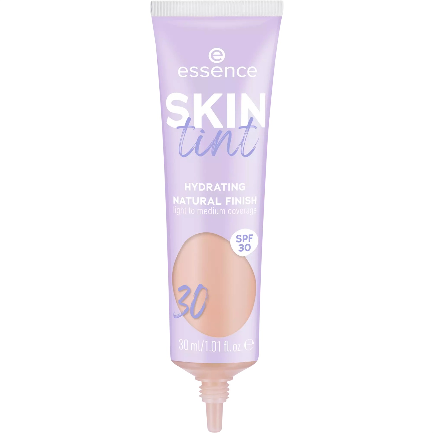Essence Skin Tint Fondotinta Idratante Liquido 30 ml - Copertura Leggera a Media con SPF 30