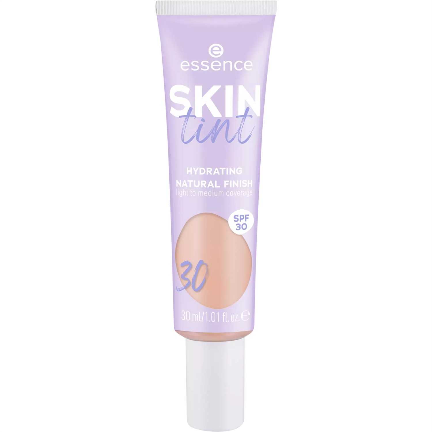 Essence Skin Tint Fondotinta Idratante Liquido 30 ml - Copertura Leggera a Media con SPF 30