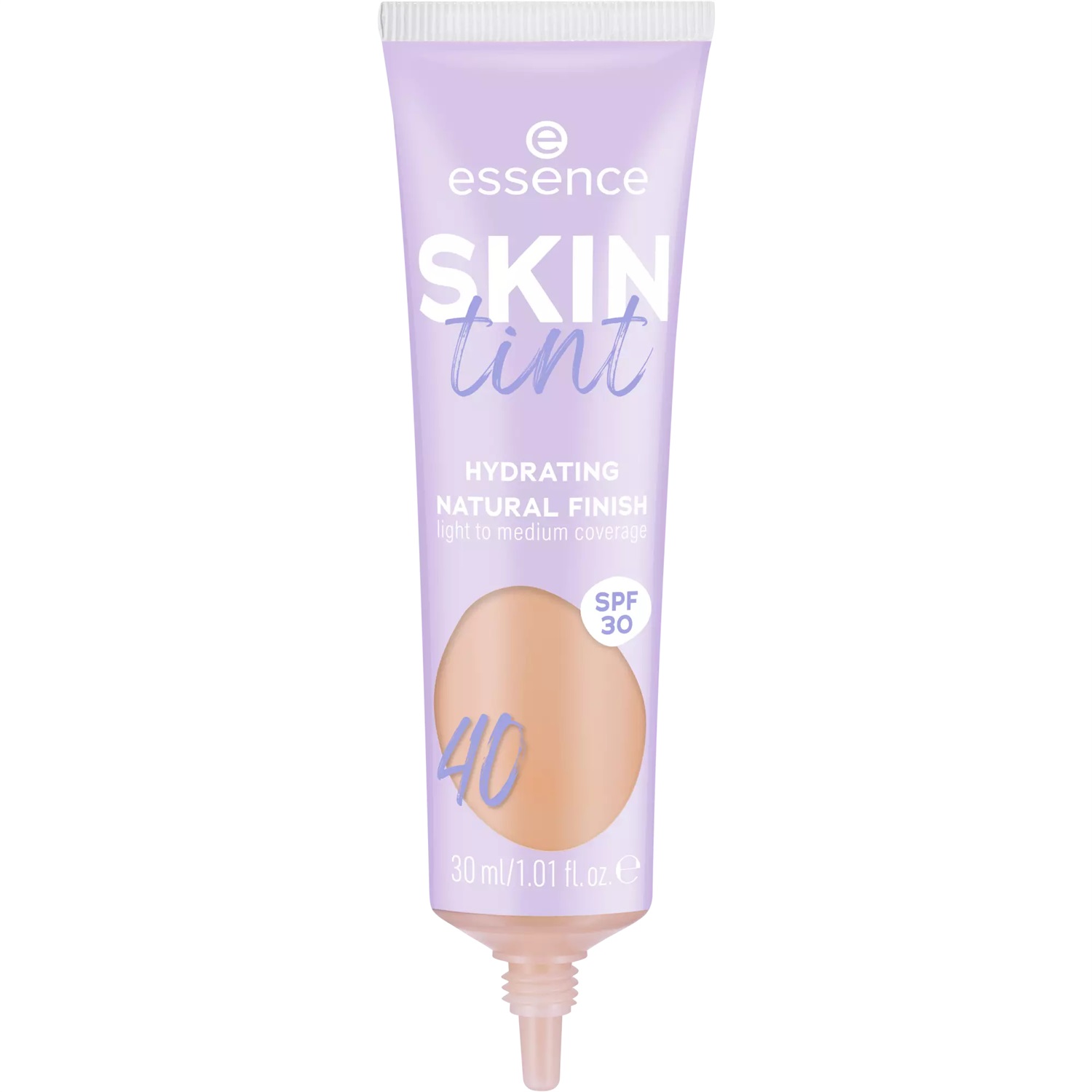 Essence Skin Tint 30 ml - Fondotinta Idratante Leggero con SPF 30, Tonalità 40