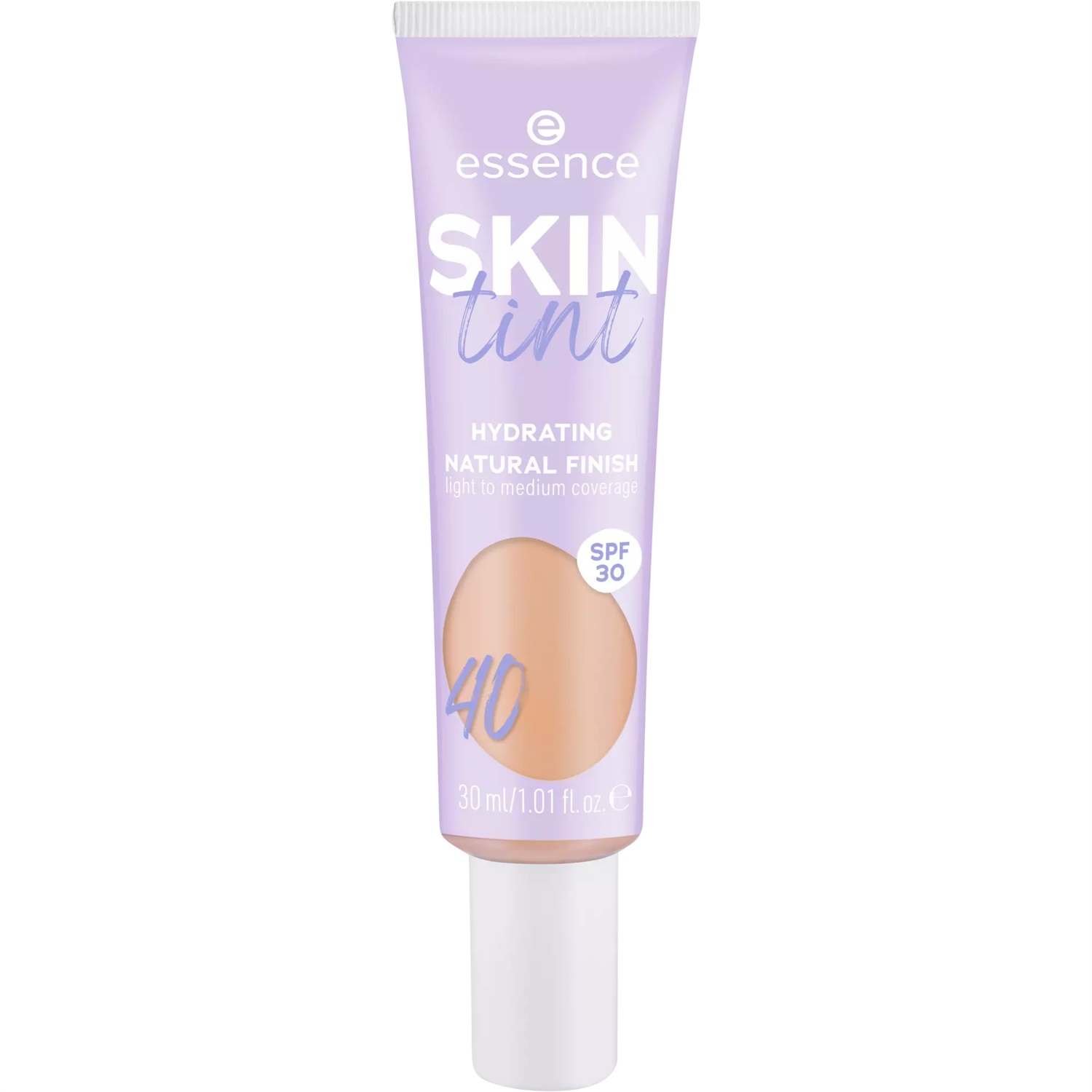 Essence Skin Tint 30 ml - Fondotinta Idratante Leggero con SPF 30, Tonalità 40