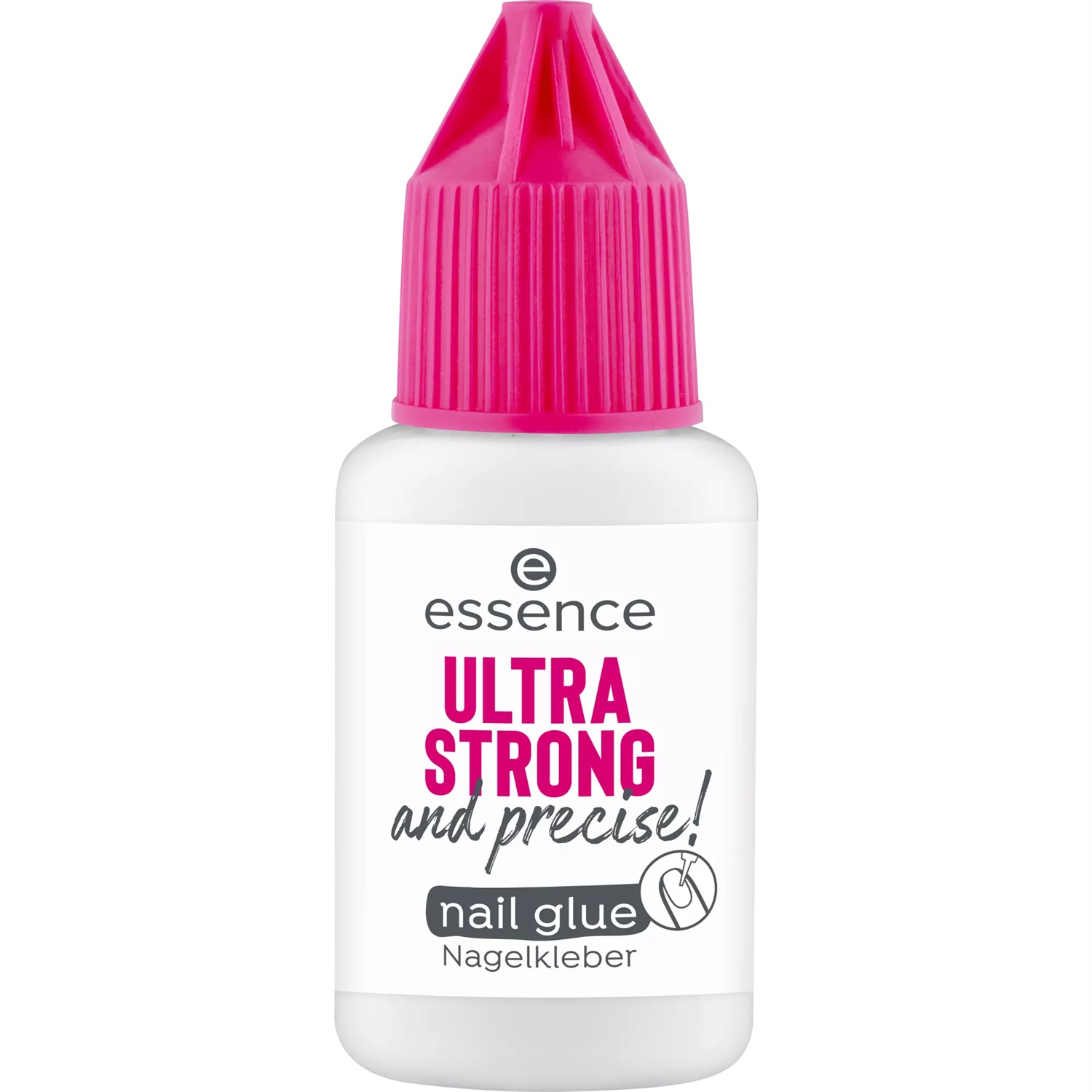 Essence Ultra Strong & Precise Nail Glue 8 g - Colla per Unghie Ad Asciugatura Rapida con Tenuta Long Lasting