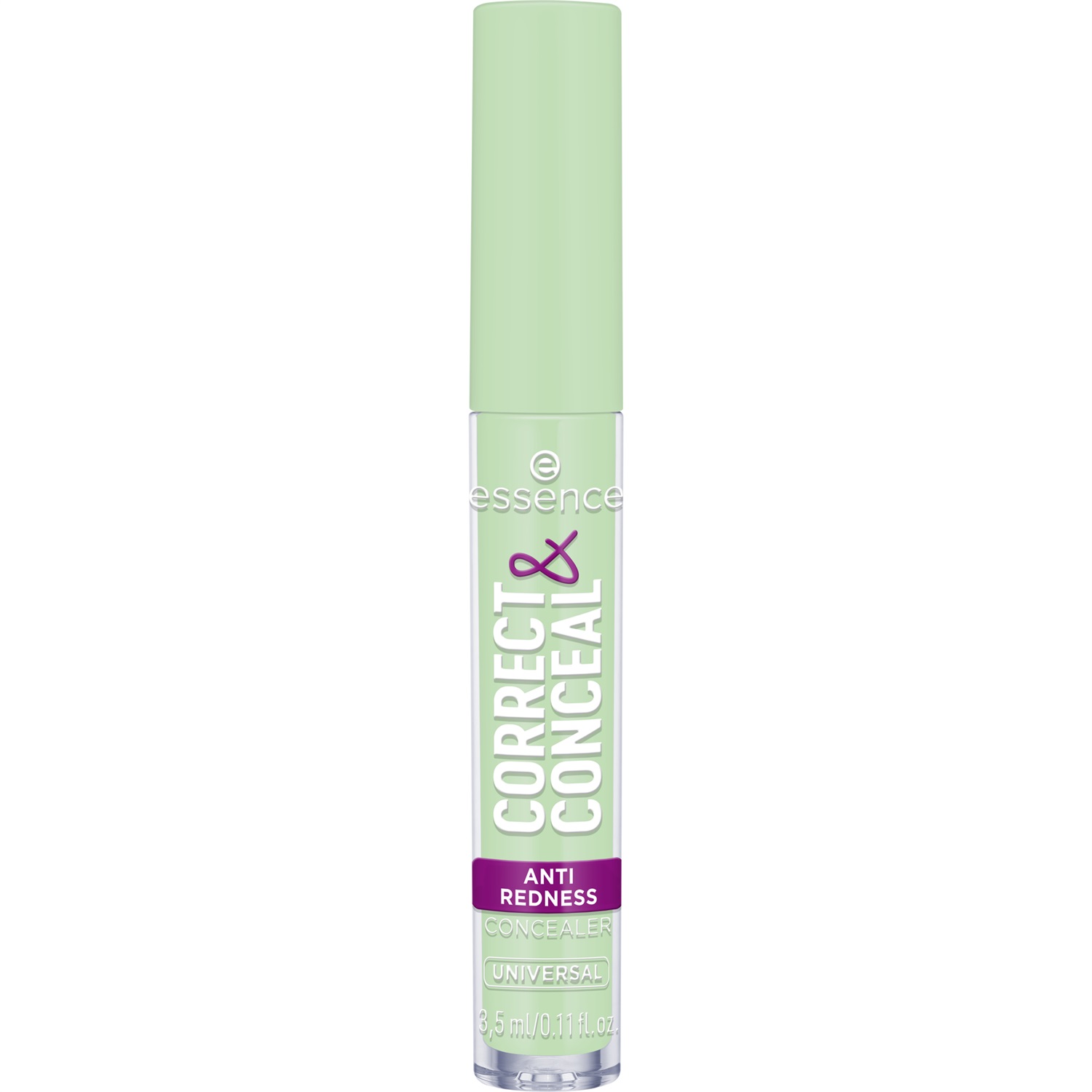 Essence Correct & Conceal Correttore Anti-Rossore Verde 3.5 ml - Nr. 100 Universal con Aloe Vera