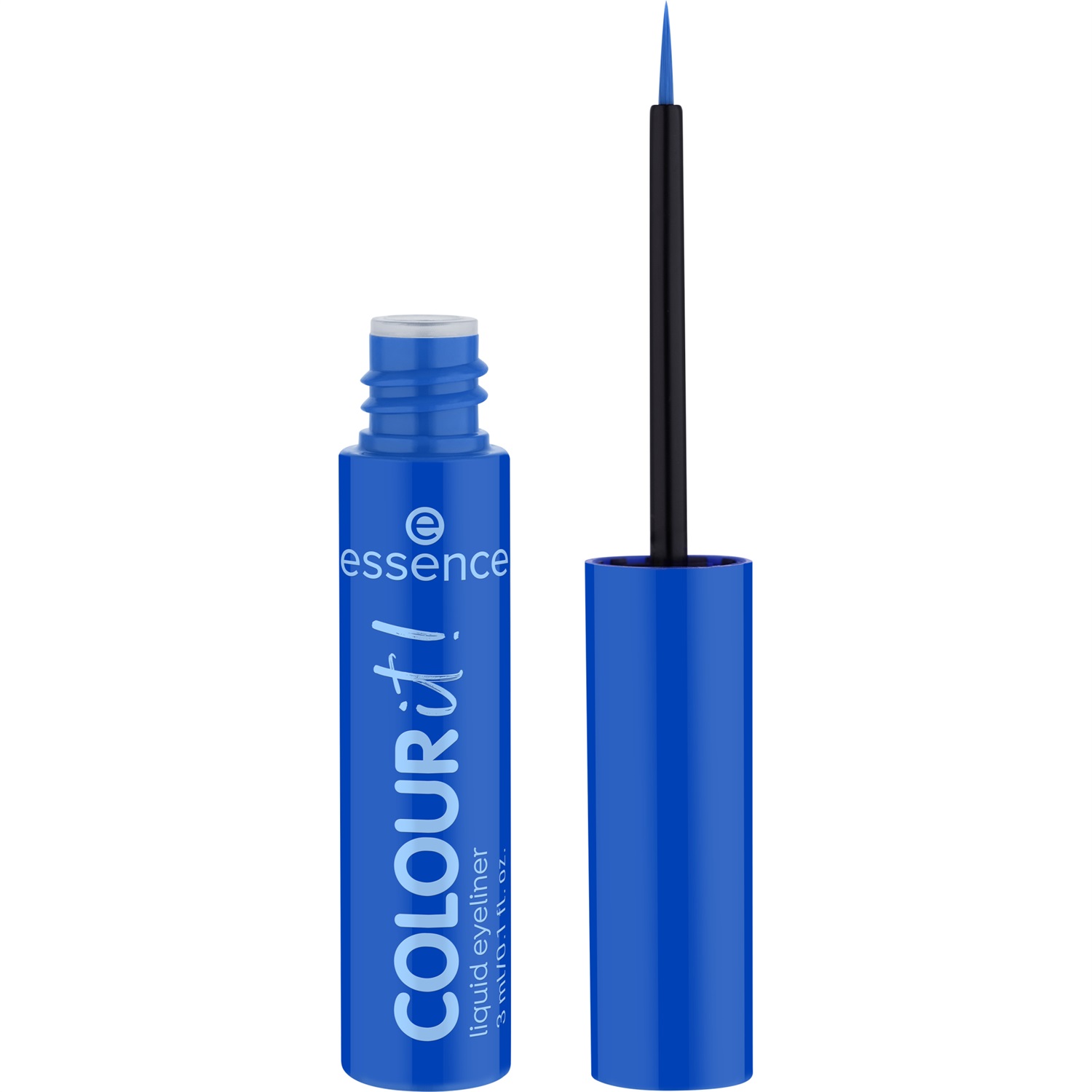 Essence COLOUR it! Eyeliner Liquido Blu Reale - 3 ml, Lunga Durata e Ultra Pigmentato
