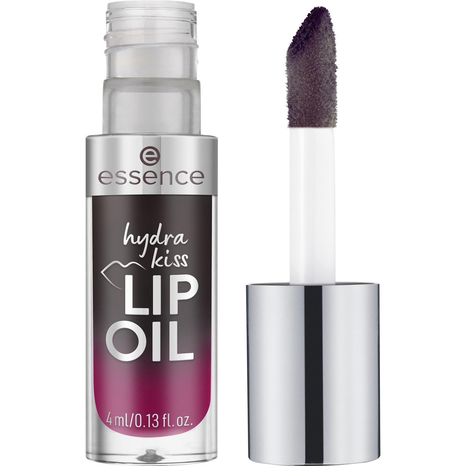 Essence Hydra Kiss LIP OIL 05 Midnight Mystery - Olio Labbra Idratante e Nutriente, 4 ml, Vegano, Senza Parabeni