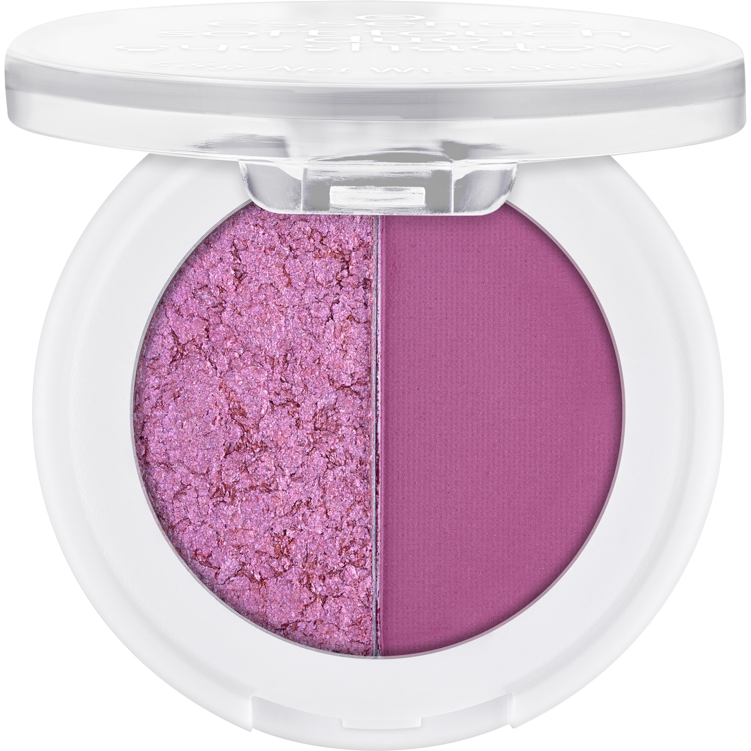 Essence Soft Touch Duo Eyeshadow 02 Berry Crush - Ombretto Compatto 1,8 g con Tonalità Opaca e Scintillante