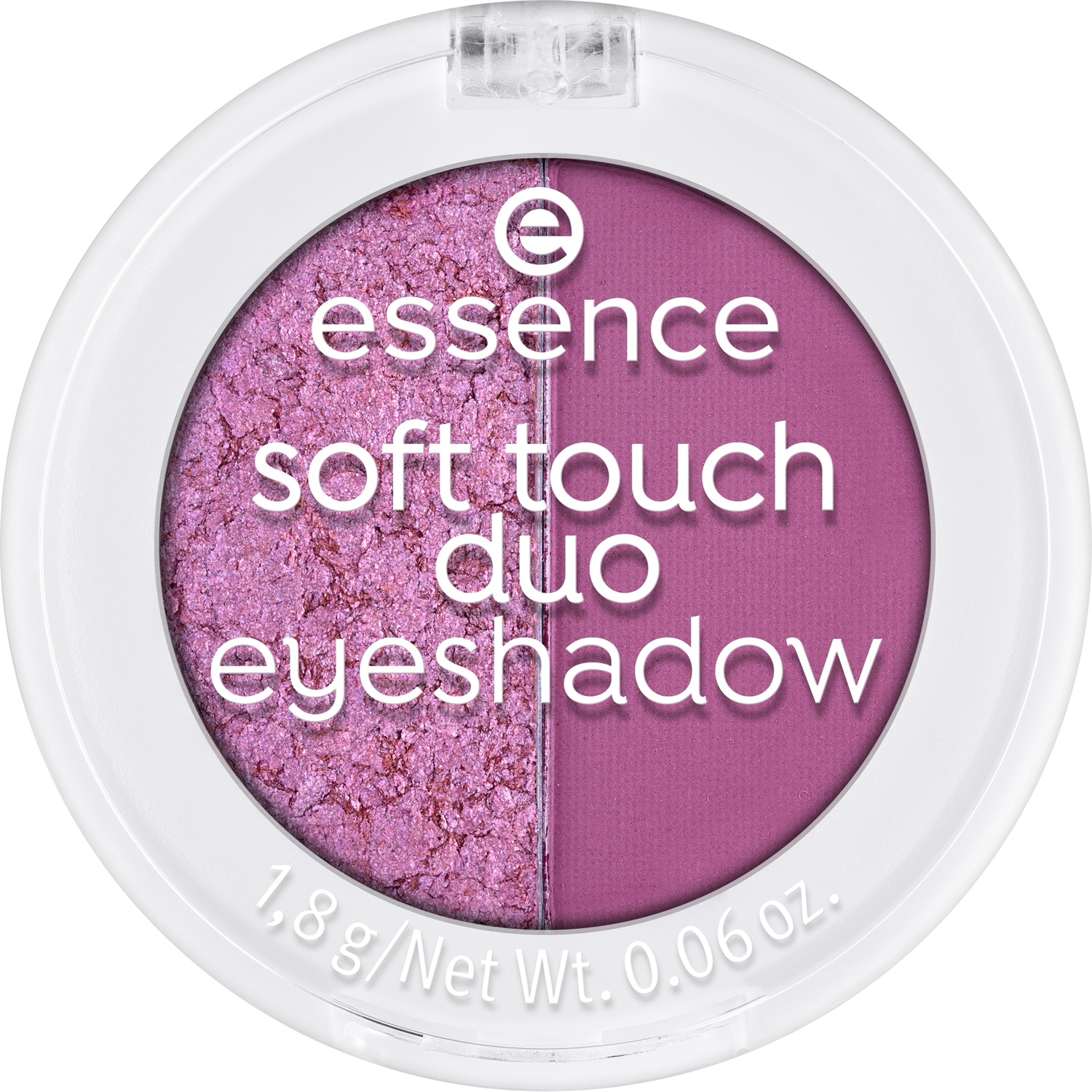 Essence Soft Touch Duo Eyeshadow 02 Berry Crush - Ombretto Compatto 1,8 g con Tonalità Opaca e Scintillante