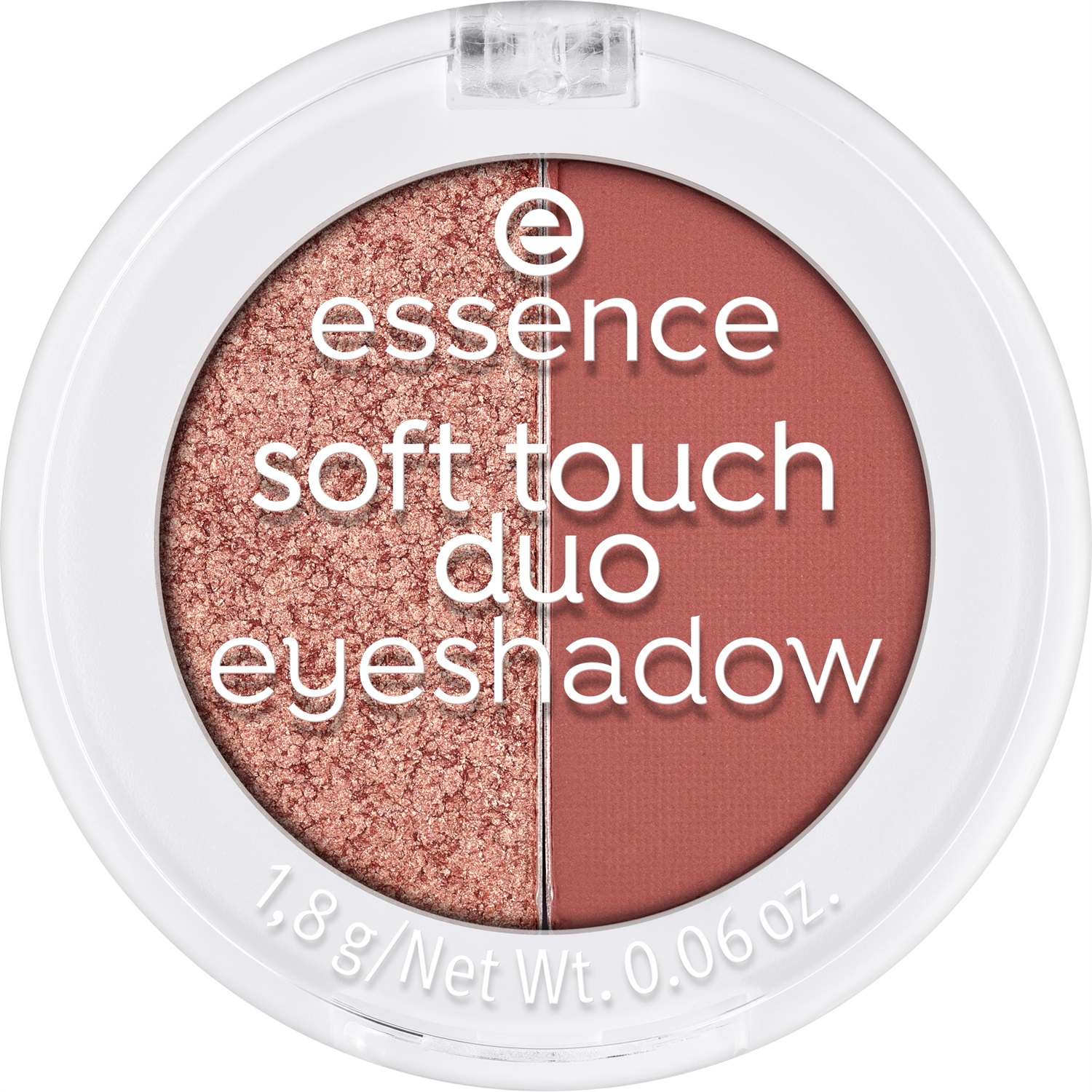 Essence Soft Touch Duo Eyeshadow 01 Bronze Beauty - Ombretto Compatto 1,8 g con Due Tonalità (Opaca e Brillante)