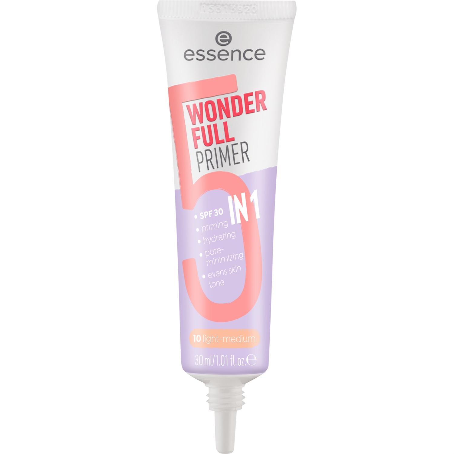 Essence Wonder Full Primer 5 in 1 Light-Medium 30 ml - Idratante, Opacizzante, Curativo, Finish Opaco, SPF 30