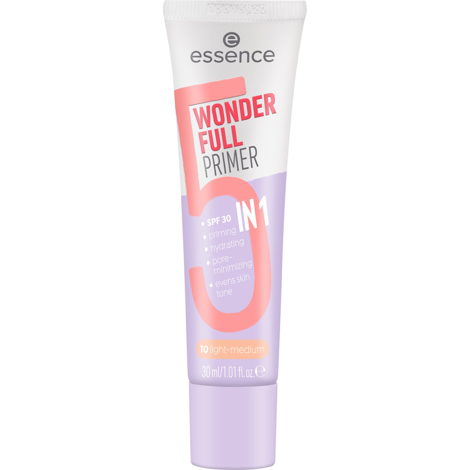 Essence Wonder Full Primer 5 in 1 Light-Medium 30 ml - Idratante, Opacizzante, Curativo, Finish Opaco, SPF 30