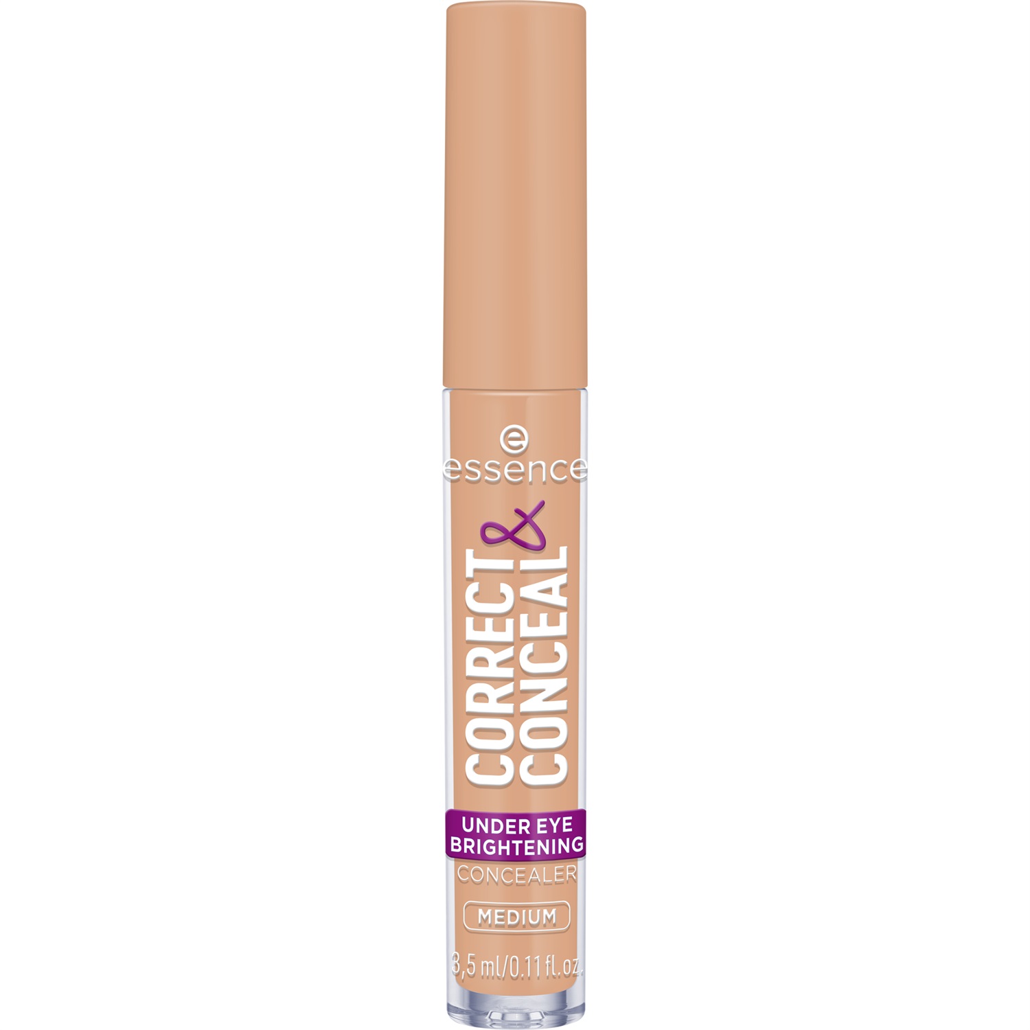 Essence Correct & Conceal Correttore Illuminante Contorno Occhi 3,5 ml 20 Medium - Schiarente e Correttivo del Colore con Aloe Vera