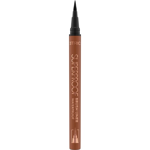 Catrice Superproof Brush Liner Waterproof Eyeliner 0.45 ml - Cocoa Brown, Resistente all'acqua e di precisione