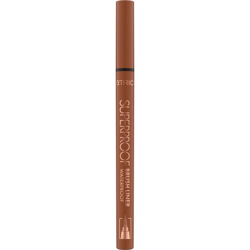 Catrice Superproof Brush Liner Waterproof Eyeliner 0.45 ml - Cocoa Brown, Resistente all'acqua e di precisione
