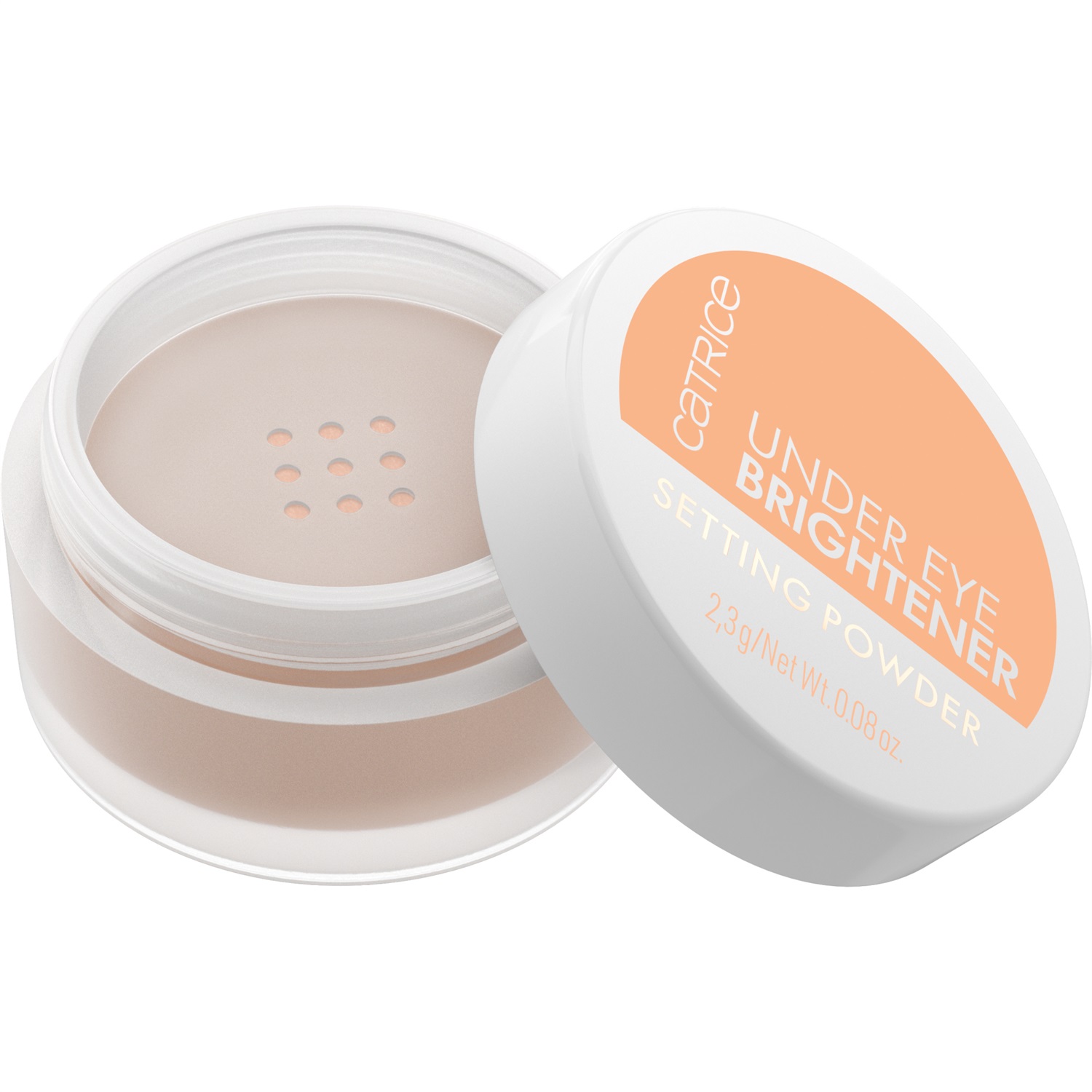 Catrice Under Eye Brightener 020 Warm Nude - Cipria Fissante Illuminante Contorno Occhi 2,3 g con Acido Ialuronico e Burro di Karité